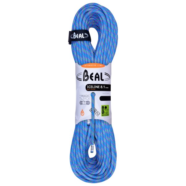 Beal - Ice Line 8,1 mm - Halbseil Gr 2 x 60 m;60 m blau;bunt von Beal