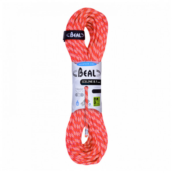 Beal - Ice Line Golden Dry 8,1 mm - Halbseil Gr 2 x 50 m;2 x 60 m;60 m bunt;lila;weiß von Beal