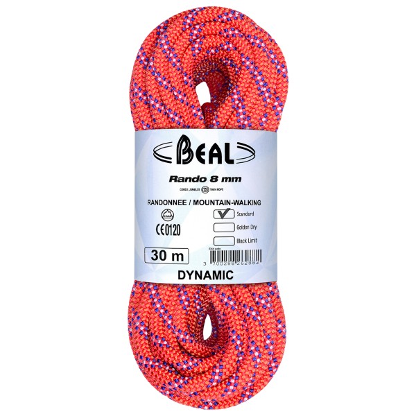 Beal - Rando 8 mm - Zwillingsseil Gr 20 m bunt Beal - Rando 8 mm - Zwillingsseil Gr 20 m bunt von Beal