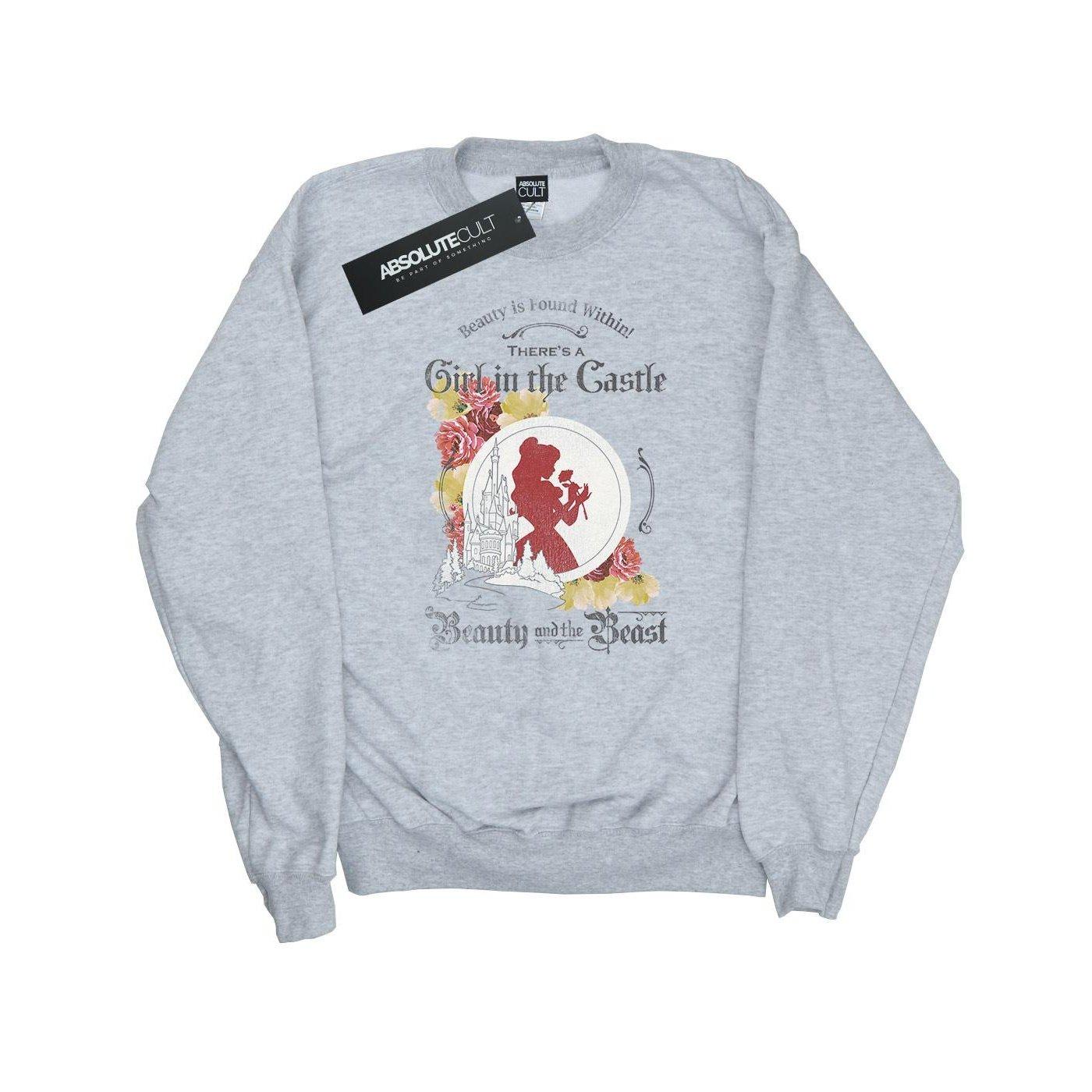 Girl In The Castle Sweatshirt Damen Grau M von Beauty And The Beast