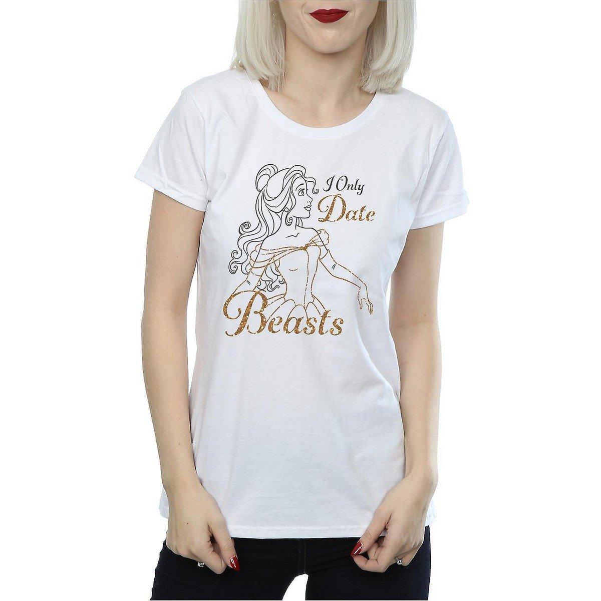 I Only Date Beasts Tshirt Damen Weiss XXL von Beauty And The Beast
