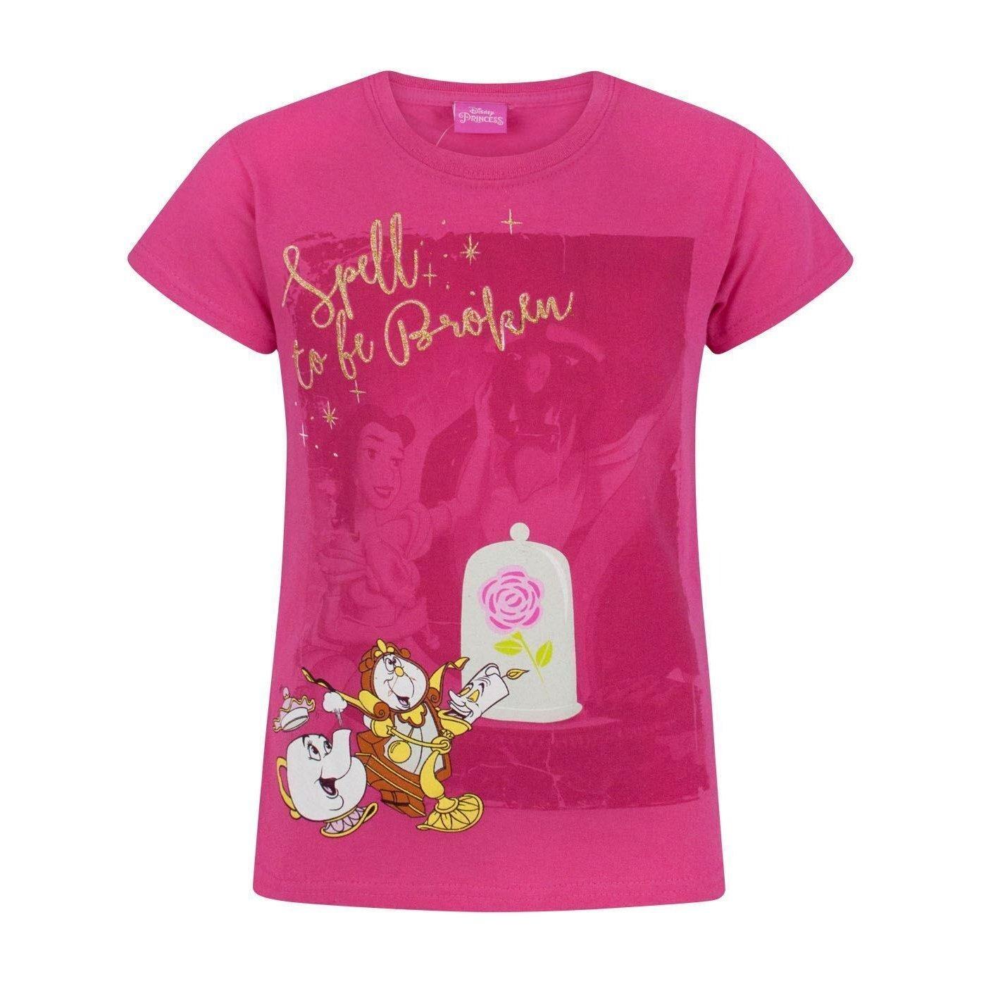 Spell To Be Broken T-shirt Mädchen Pink 128 von Beauty And The Beast