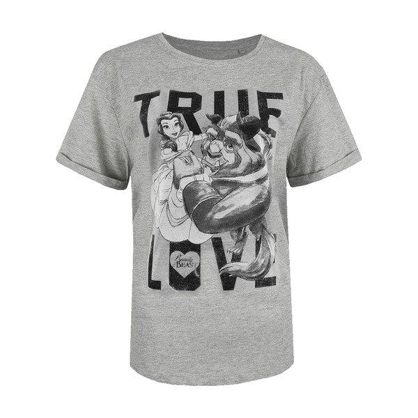 True Love Tshirt Damen Grau S von Beauty And The Beast