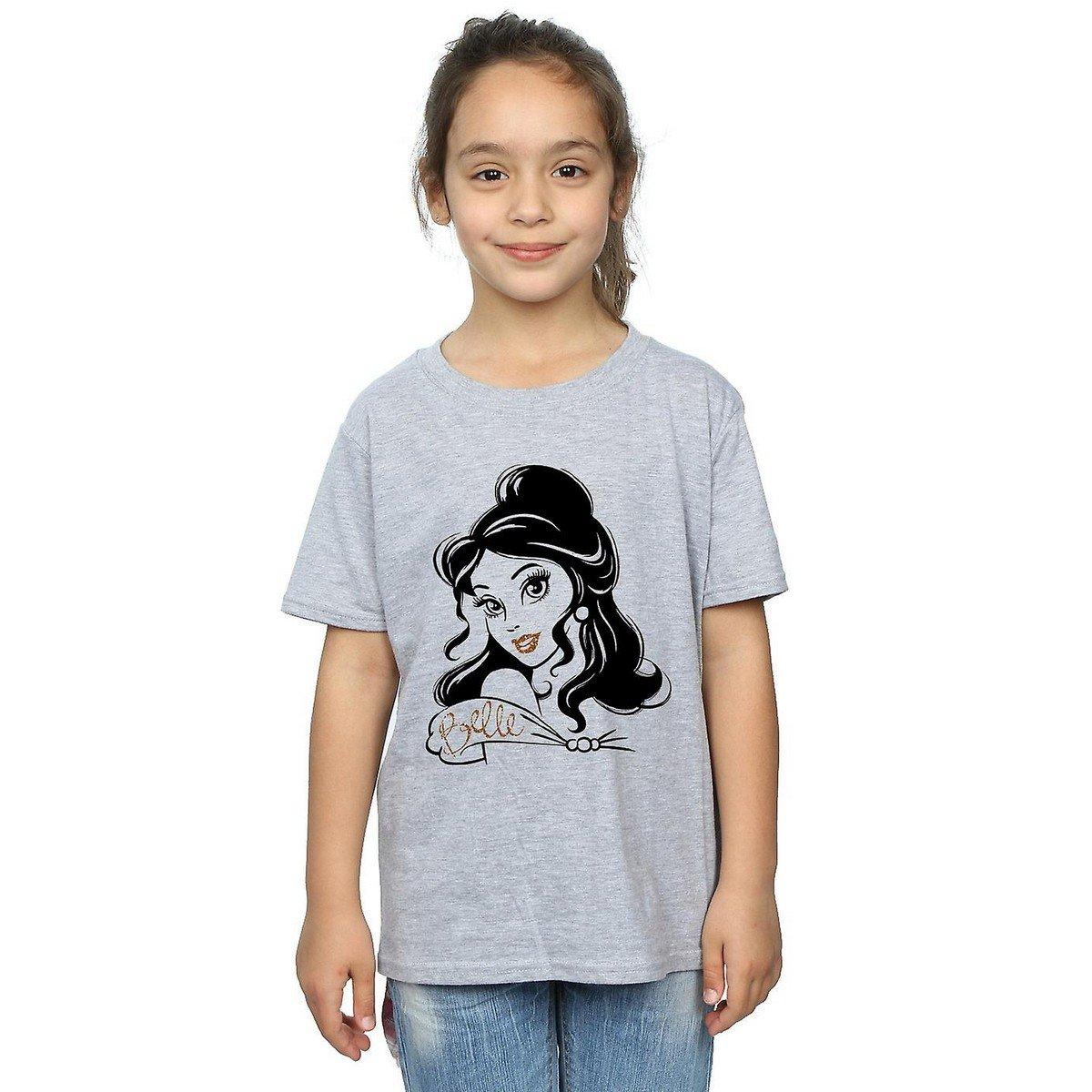 Tshirt Mädchen Grau 116 von Beauty And The Beast