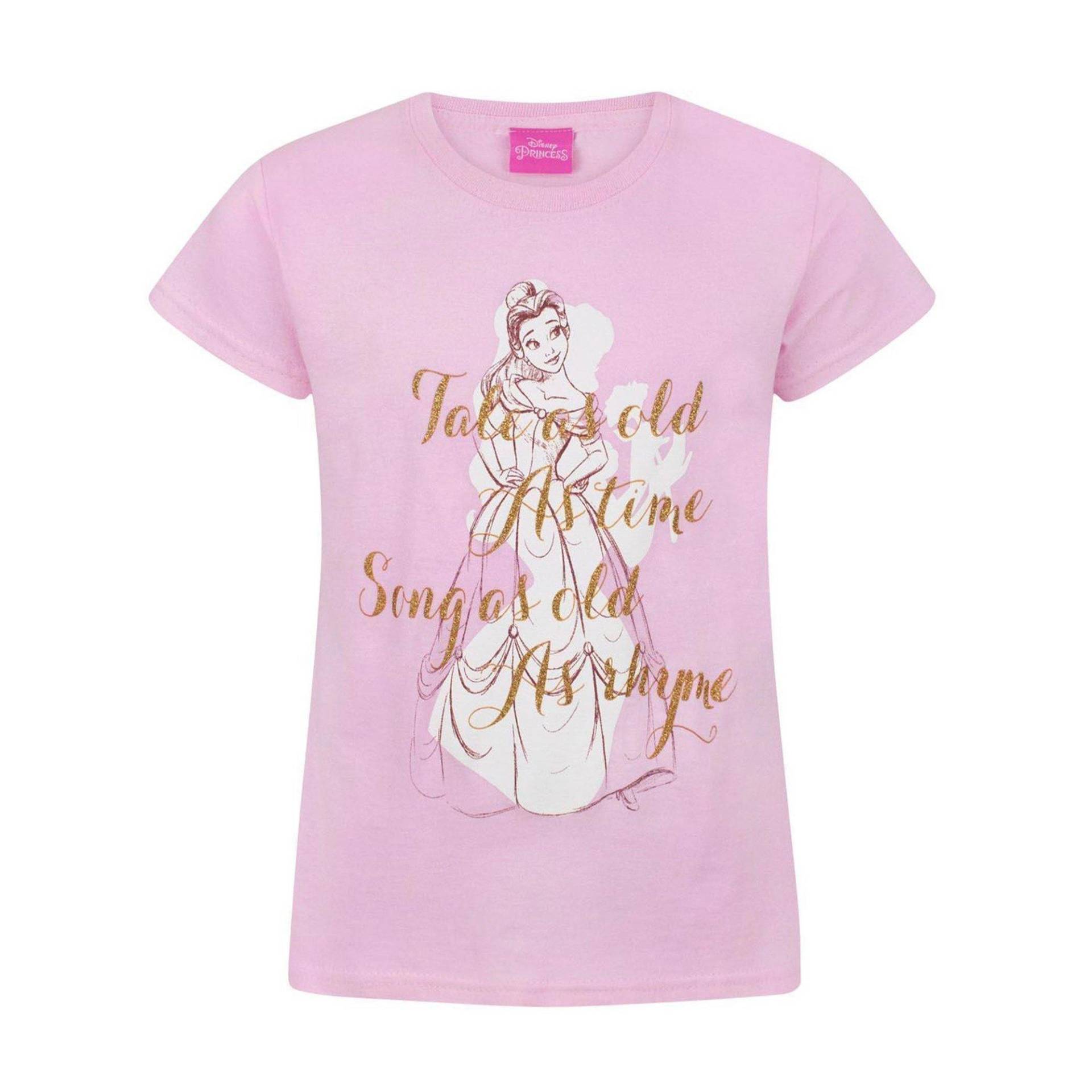 Tshirt Mädchen Pink 128 von Beauty And The Beast