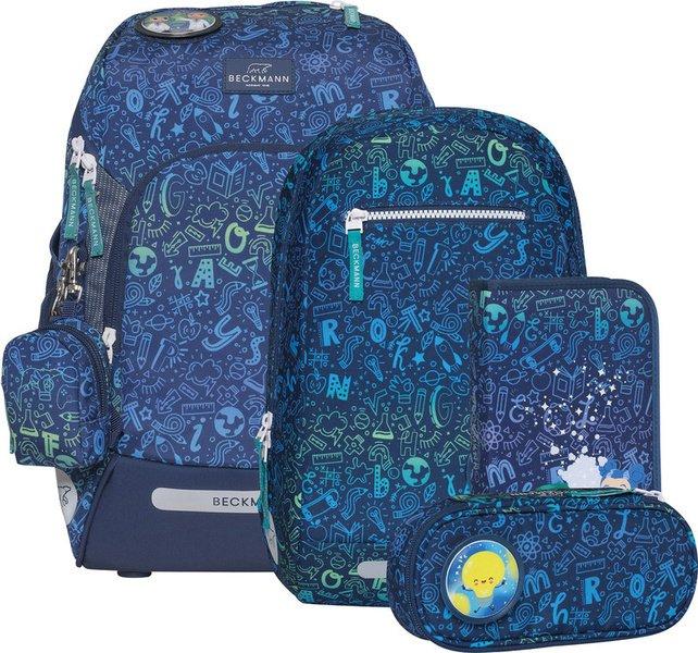 Schulrucksack Active Air Flx 6-teiliges Set Jungen Blau ONE SIZE von Beckmann