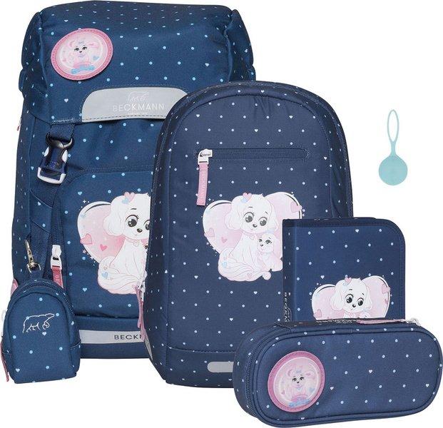 Schulrucksack Classic 6-teiliges Set Mädchen Blau ONE SIZE von Beckmann