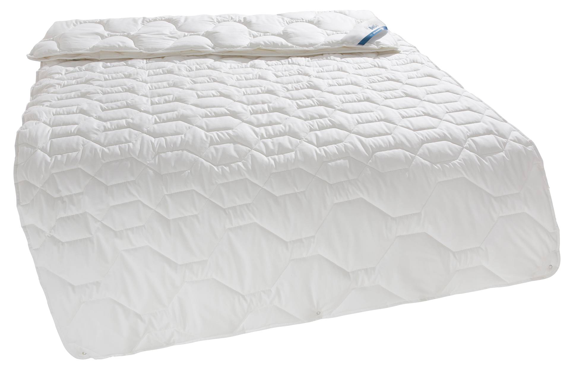 Beco Microfaserbettdecke »Lokken, Bettdecke, nachhaltige Decke, allergiker geeignet«, 4-Jahreszeiten, Füllung Polyester, Bezug Microfaser-Feinbatist uni, samtweich, (1 St.), Bettdecke in 135x200 cm, 155x220 cm, 200x200, Sommer, Winter von Beco