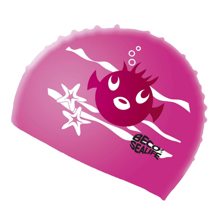 Beco Sealife Silikon-Badehaube Badekappe pink von Beco