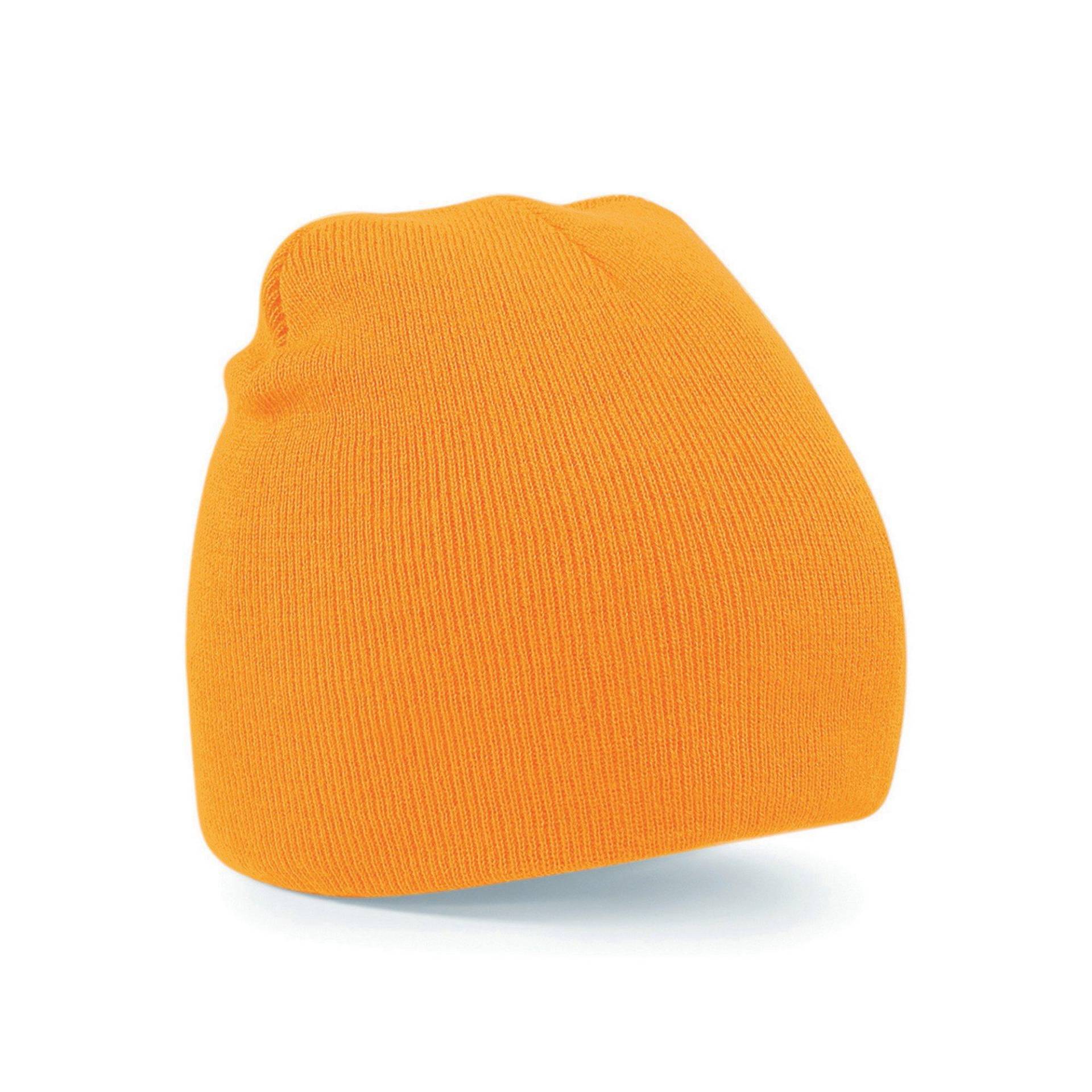 Basic Strick Wintermütze Herren Orange ONE SIZE von Beechfield