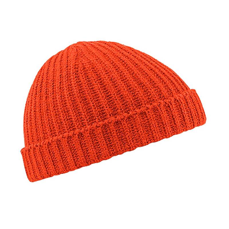 Retro Seemannsmütze Winterbeanie Herren Rot Bunt ONE SIZE von Beechfield