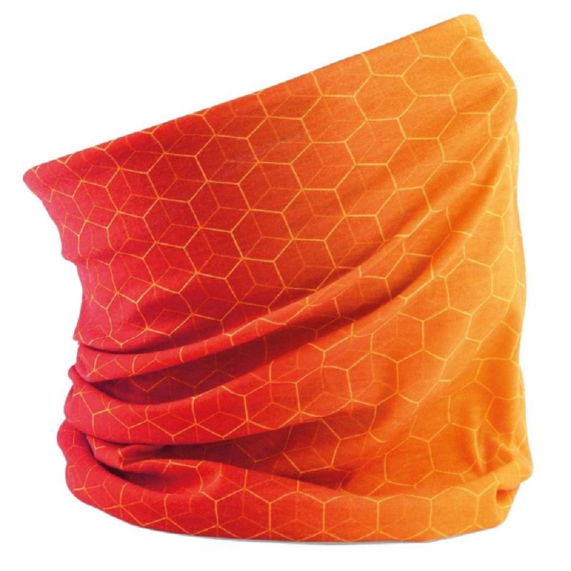 Schlauchschal Mit Geometrischem Muster, Erwachsene Herren Orange ONE SIZE von Beechfield