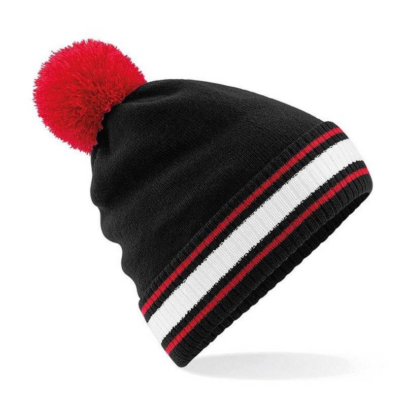 Stadion Beanie Herren Schwarz ONE SIZE von Beechfield