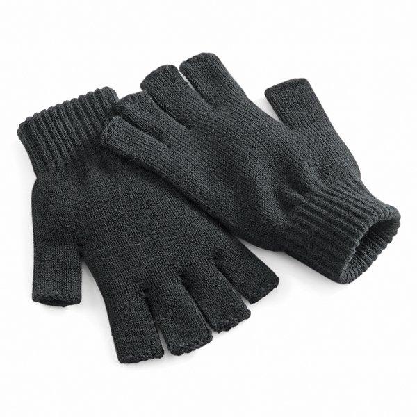 Winterhandschuhe, Fingerlos Herren Charcoal Black S/M von Beechfield