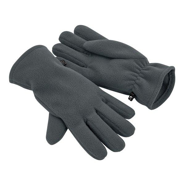 Handschuhe, Fleece Recyceltes Material Damen Grau L/XL von Beechfield