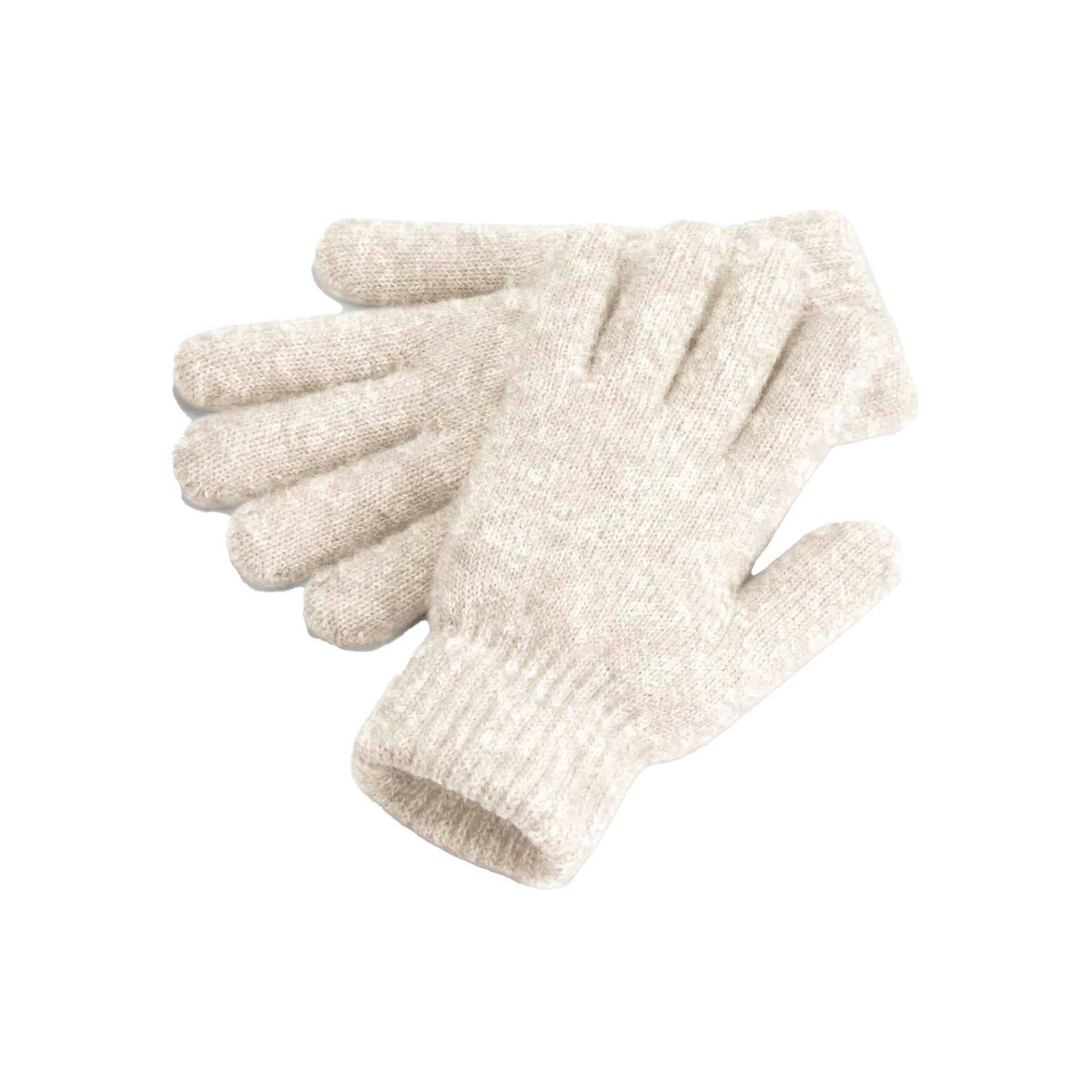 Handschuhe Cosy Gerippter Ärmelaufschlag Damen Light Beige ONE SIZE von Beechfield