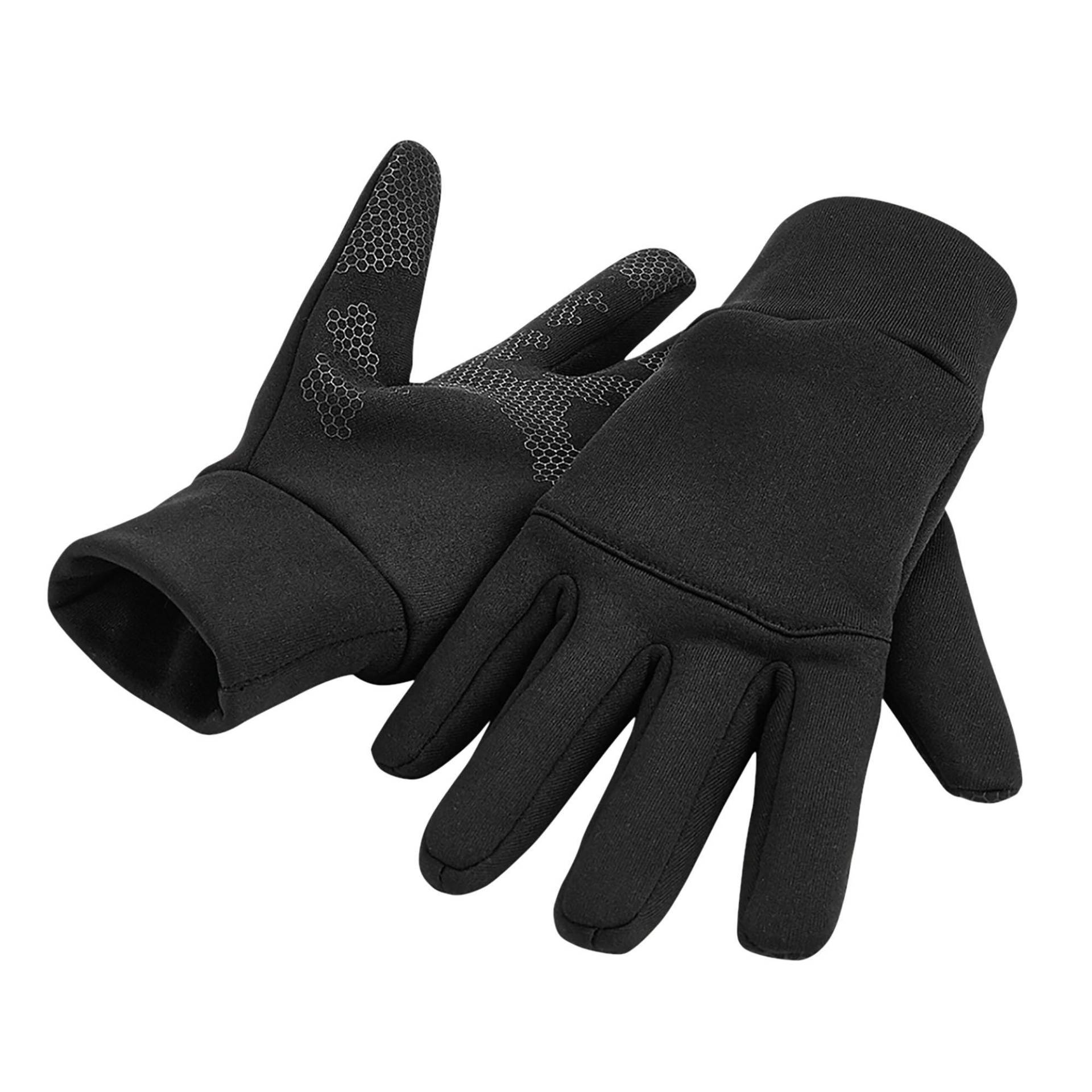 Softshell Sports Tech Handschuhe Herren Schwarz L/XL von Beechfield