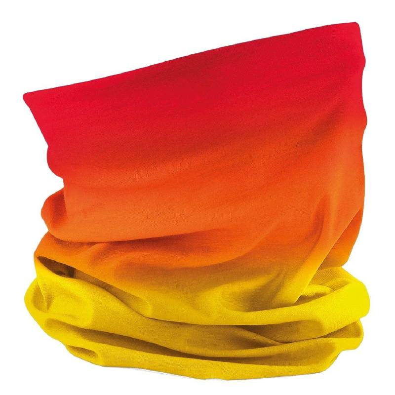 Schlauchschal Mit Farbverlauf, Erwachsene Herren Rot Bunt ONE SIZE von Beechfield