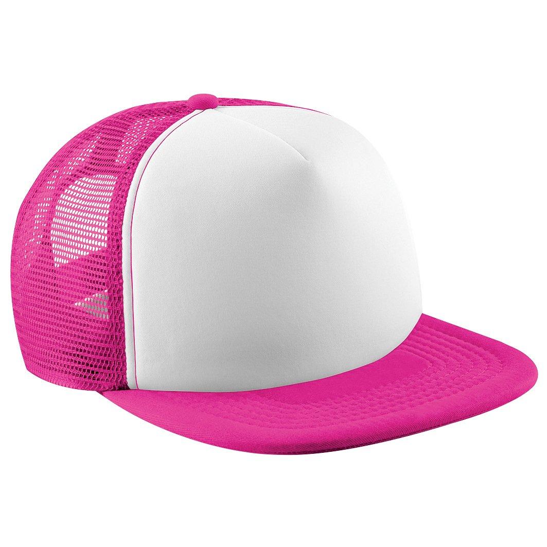 Junior Baseball Kappe Vintage Mit Netz Jungen Magenta ONE SIZE von Beechfield