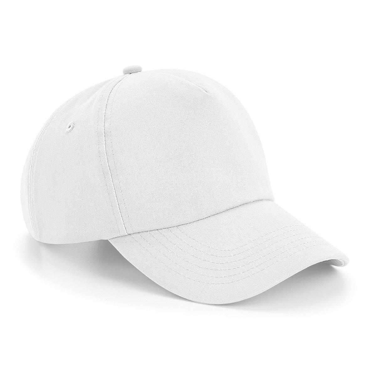 Authentic 5panel Kappe Damen Weiss ONE SIZE von Beechfield