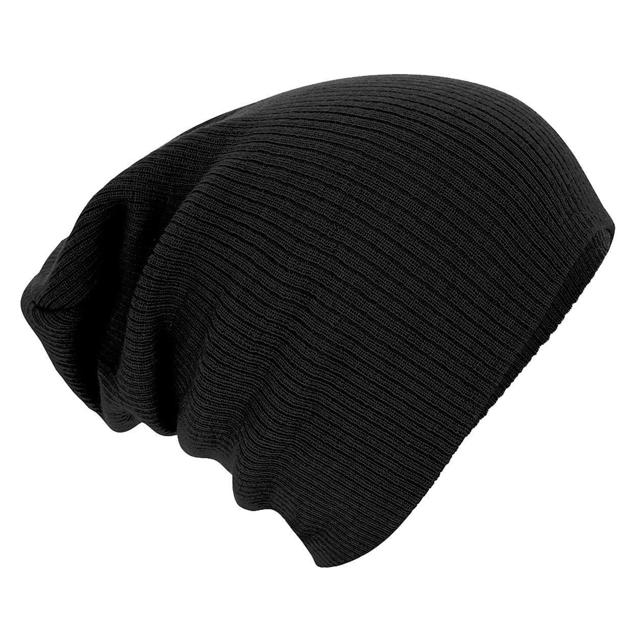 Wintermütze Beanie Mütze Strickmütze Damen Schwarz ONE SIZE von Beechfield