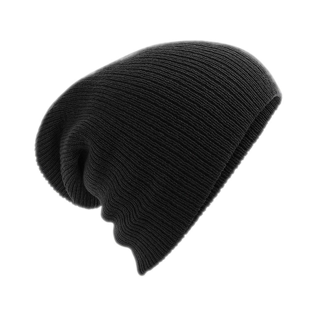 Grobstrick Slouch Beanie Herren Schwarz ONE SIZE von Beechfield