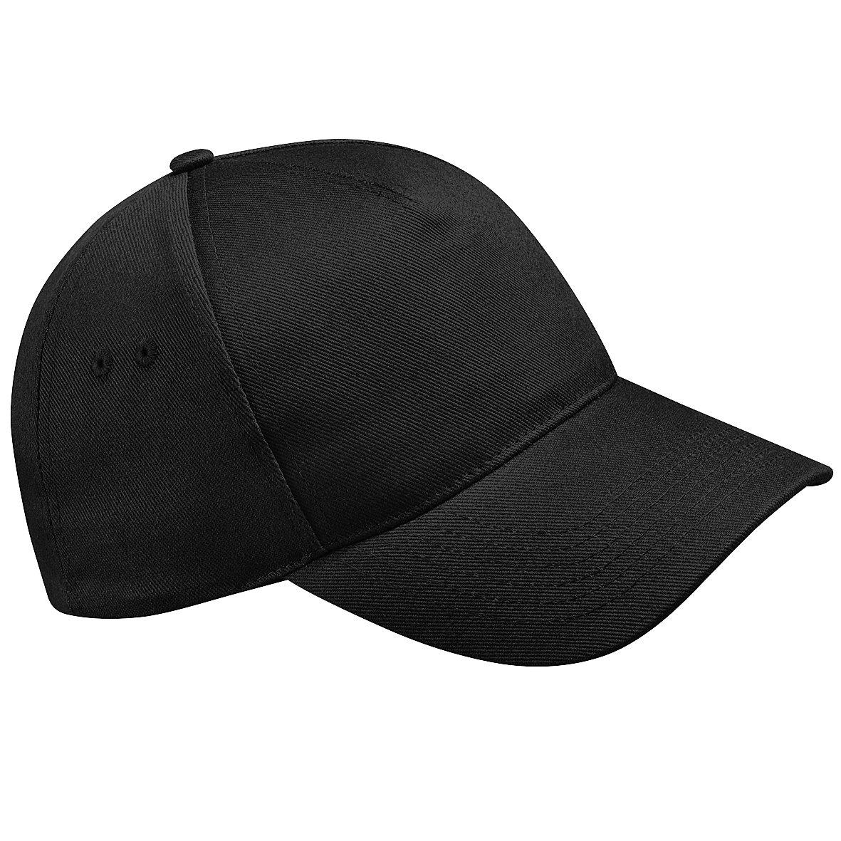 5 Panel Baseballkappe Ultimate Damen Schwarz ONE SIZE von Beechfield