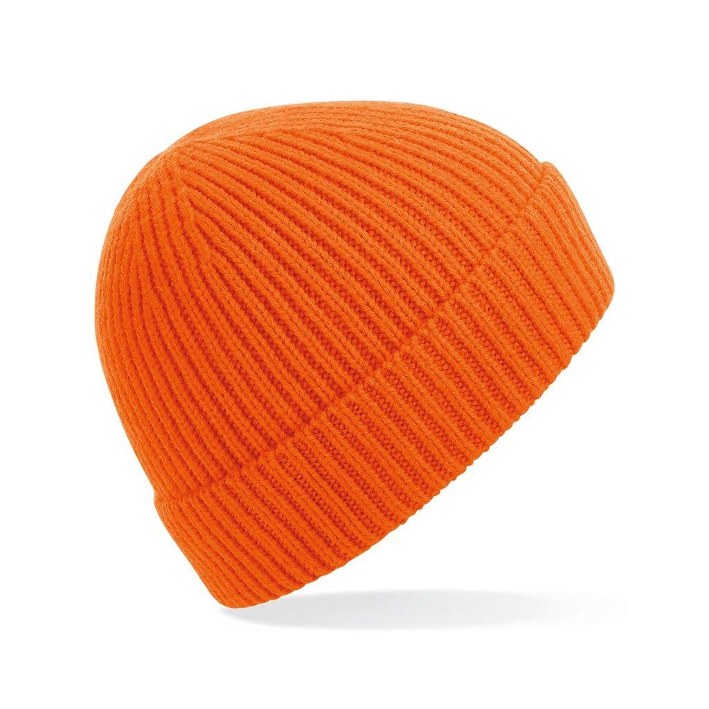 Engineer Strick Ripp Beanie Herren Orange ONE SIZE von Beechfield