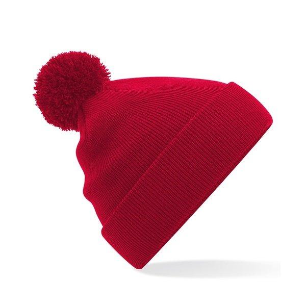 Original Mütze Bommel Mädchen Rot Bunt ONE SIZE von Beechfield