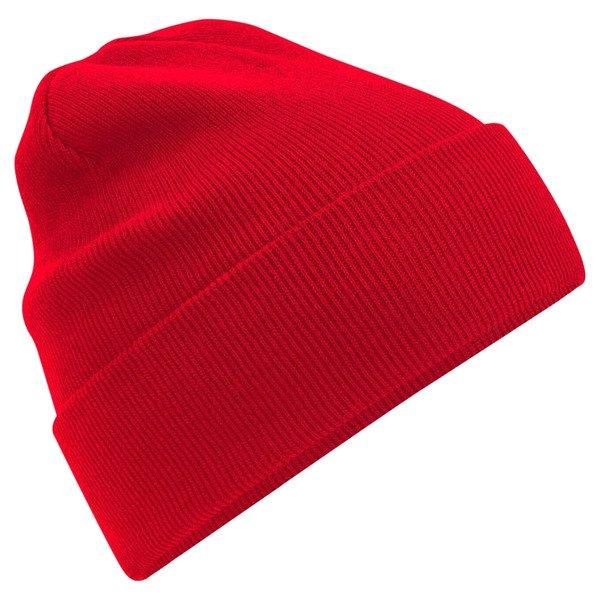 Original Mütze Mit Bündchen Damen Rot Bunt ONE SIZE von Beechfield