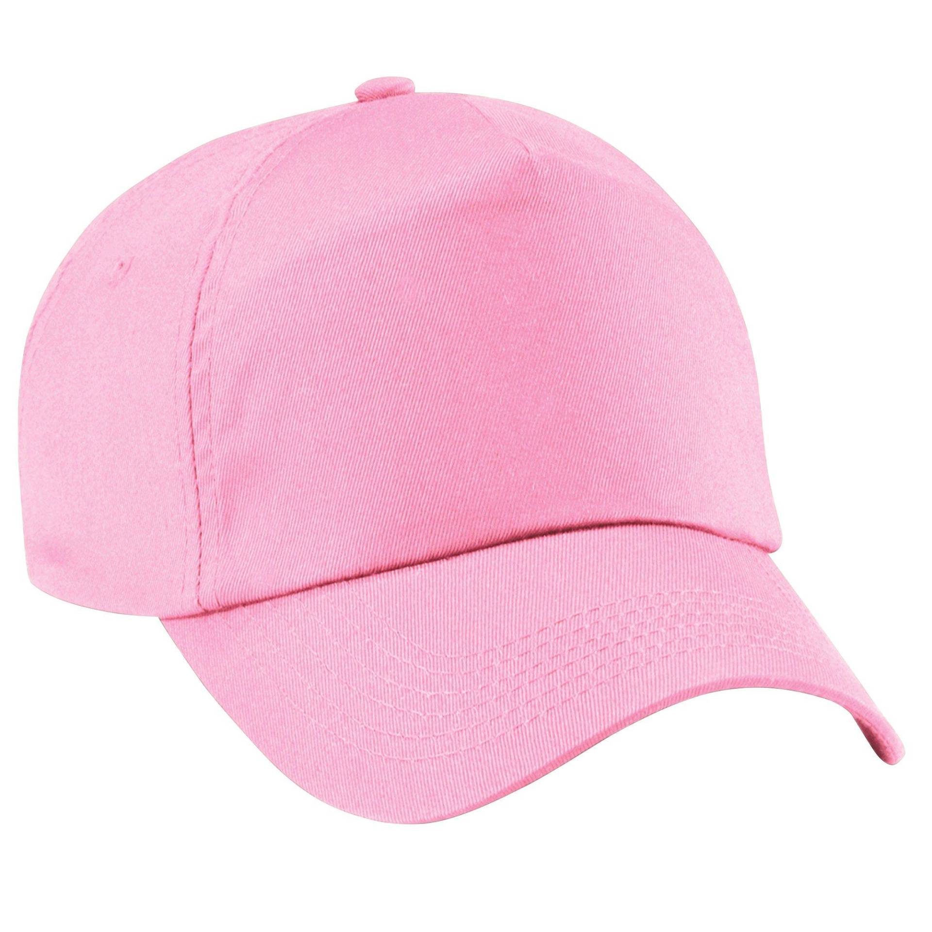 Plain Junior Original 5-panel Baseball Cap Mädchen Pink ONE SIZE von Beechfield