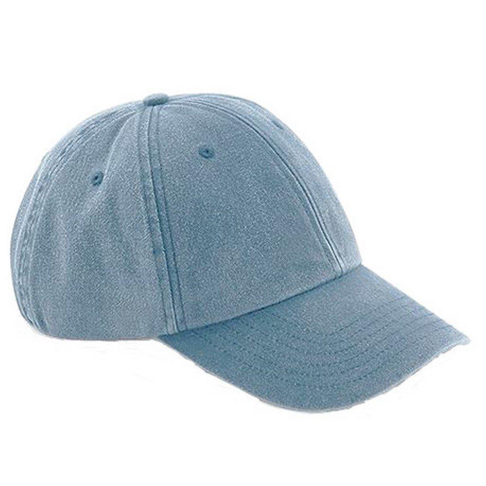 Vintage Denimlook Kappe Damen Blau Denim ONE SIZE von Beechfield