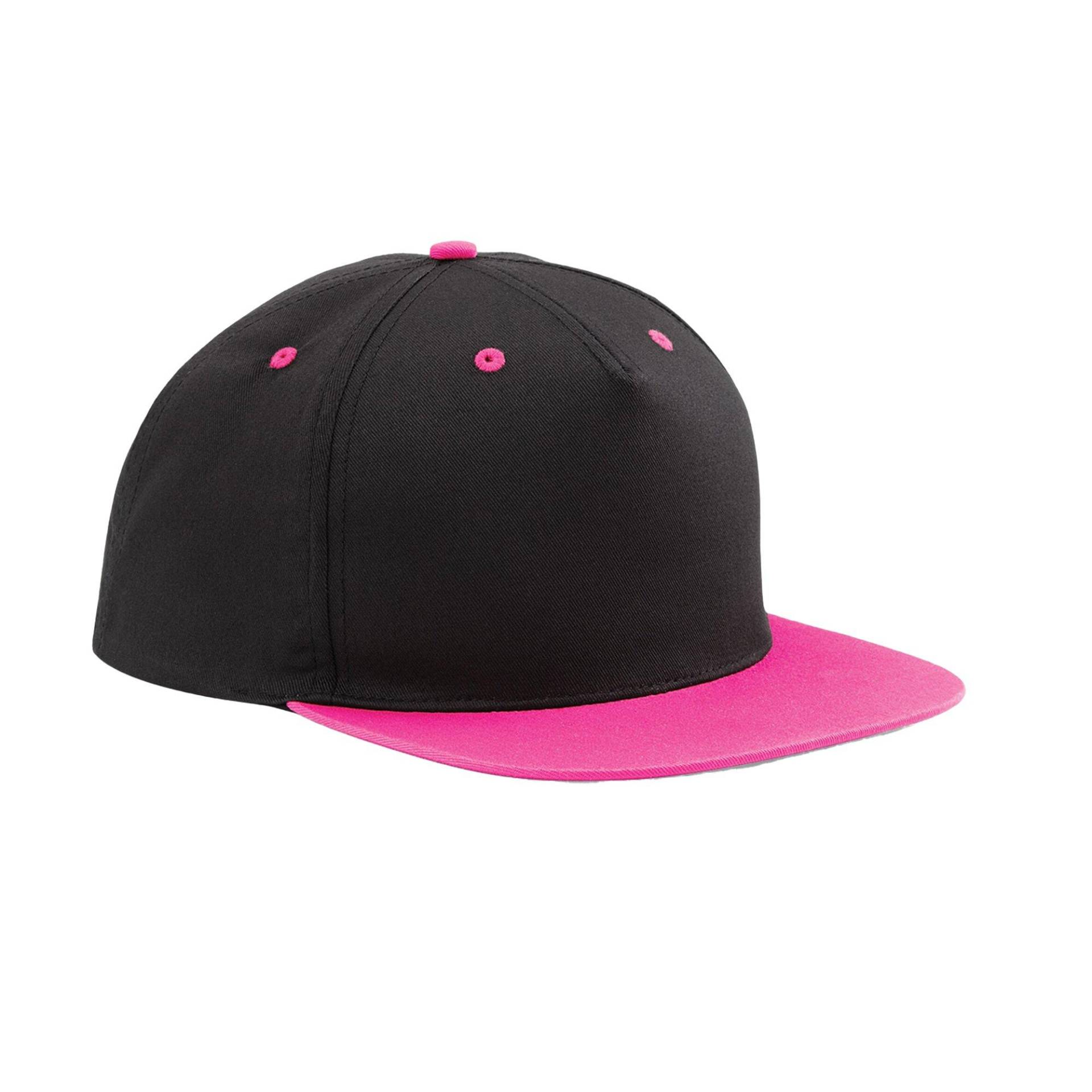 Snapback Mütze 5 Segmente Damen Schwarz ONE SIZE von Beechfield