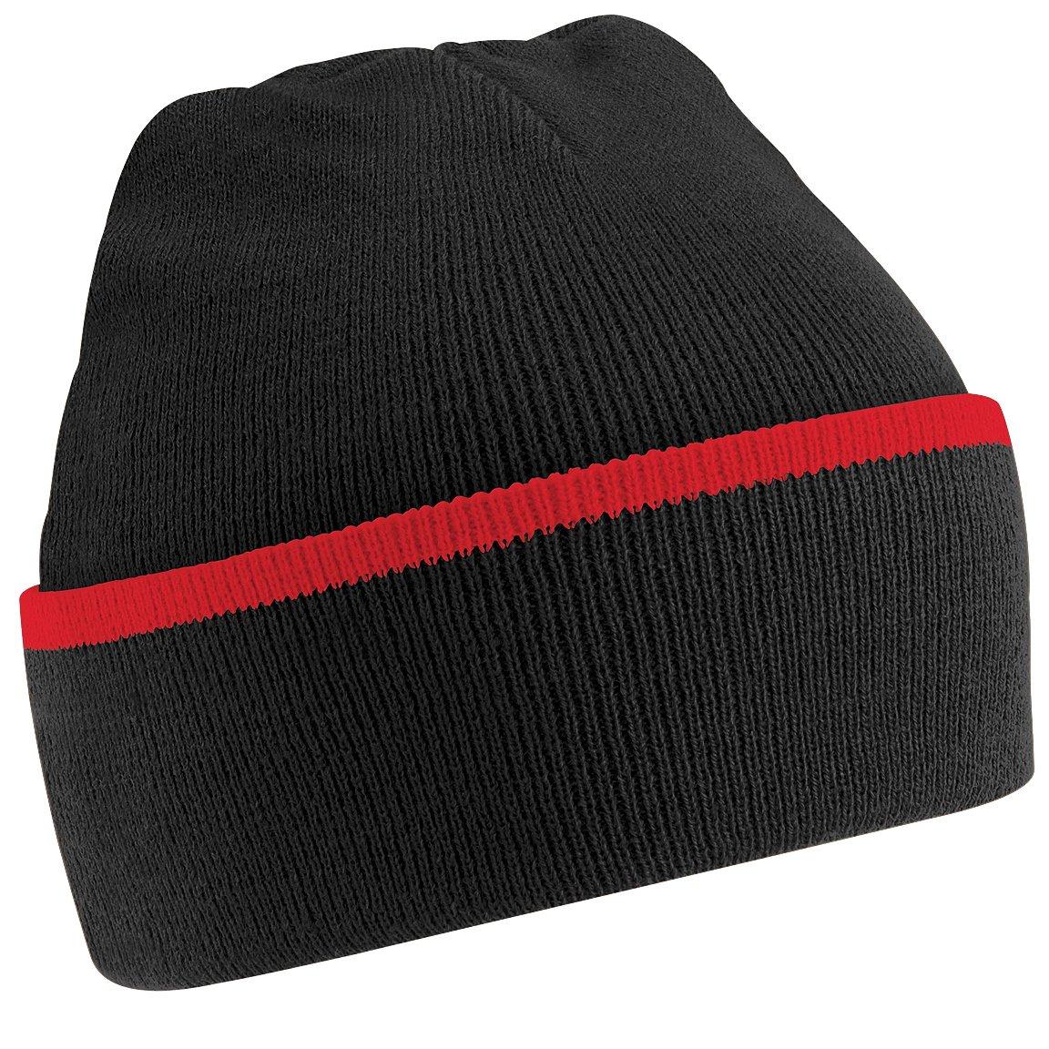 Strickmütze Beanie Herren Schwarz ONE SIZE von Beechfield