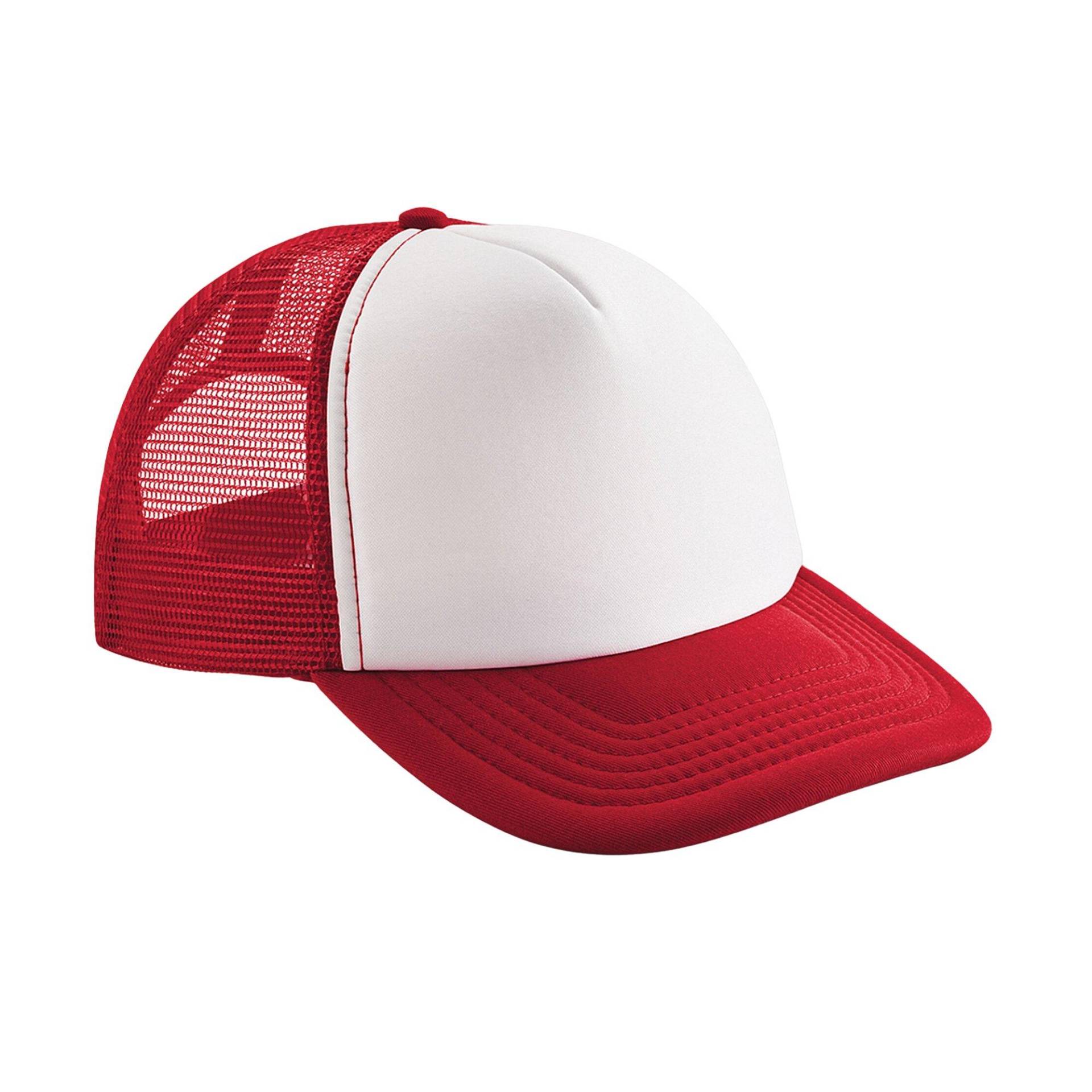 Trucker Cap Snapback Damen Rot Bunt ONE SIZE von Beechfield