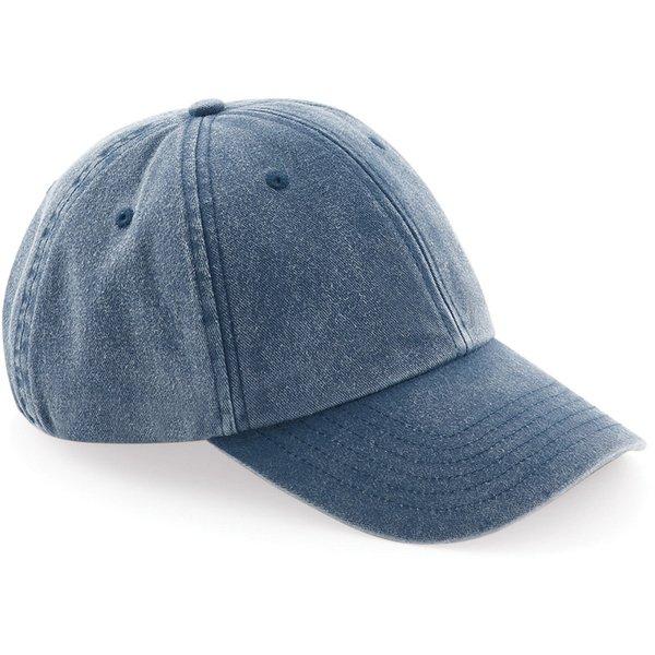 Vintage Denimlook Kappe Damen Blau Denim ONE SIZE von Beechfield