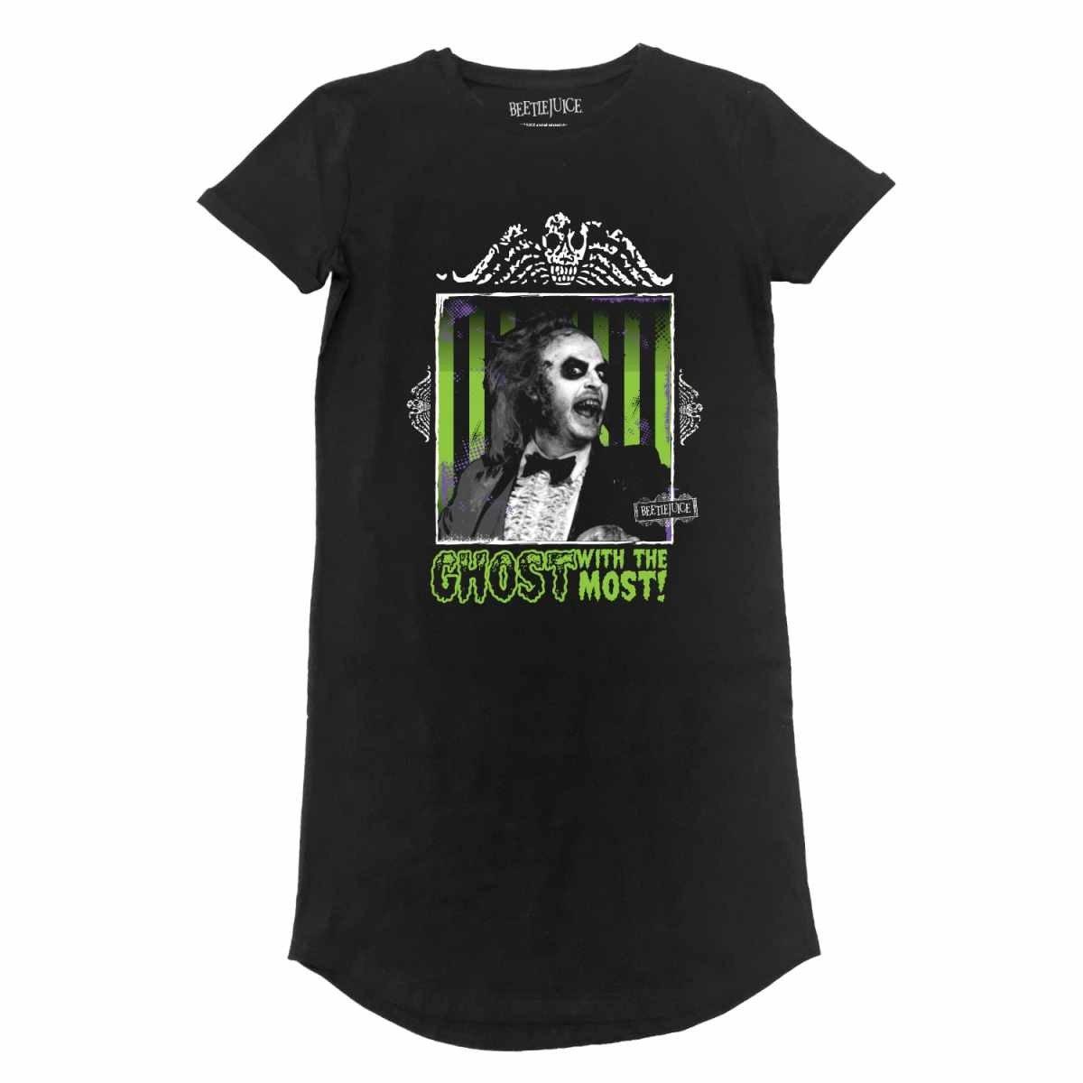 Ghost With The Most Tshirtkleid Damen Schwarz S von Beetlejuice