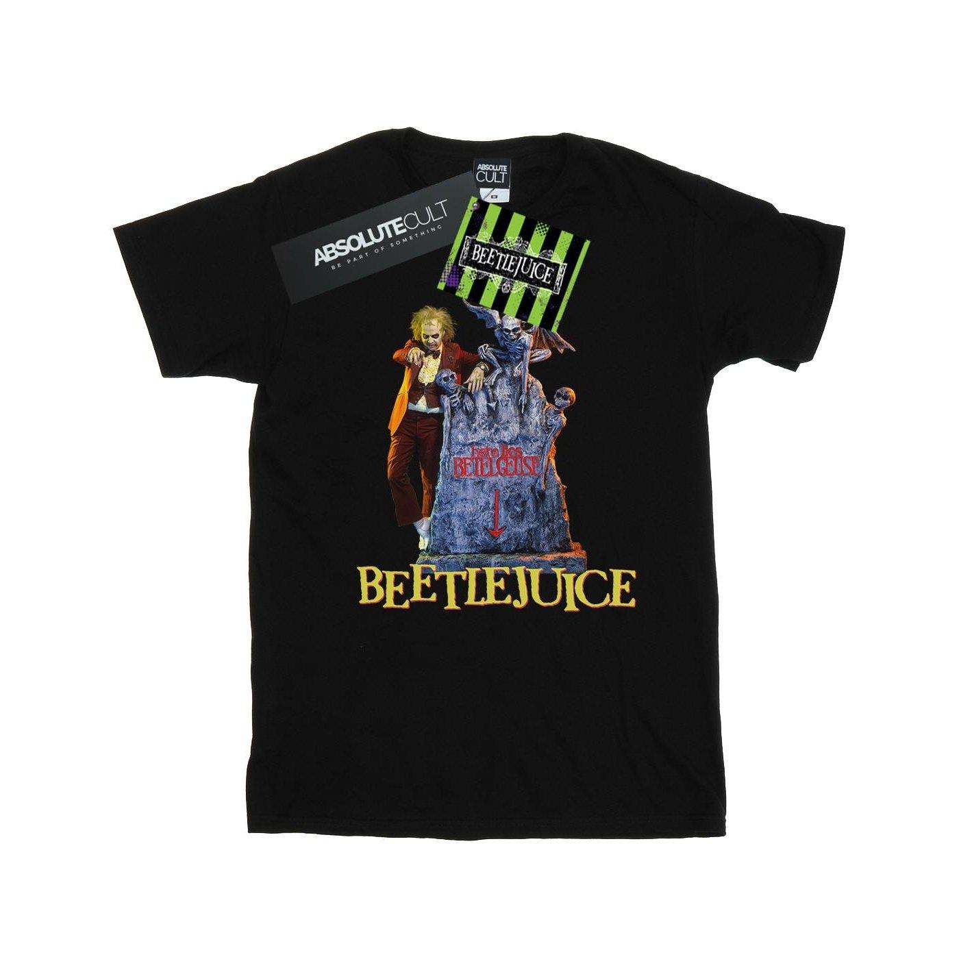 Here Lies Boyfriend Fit Tshirt Damen Schwarz 5XL von Beetlejuice