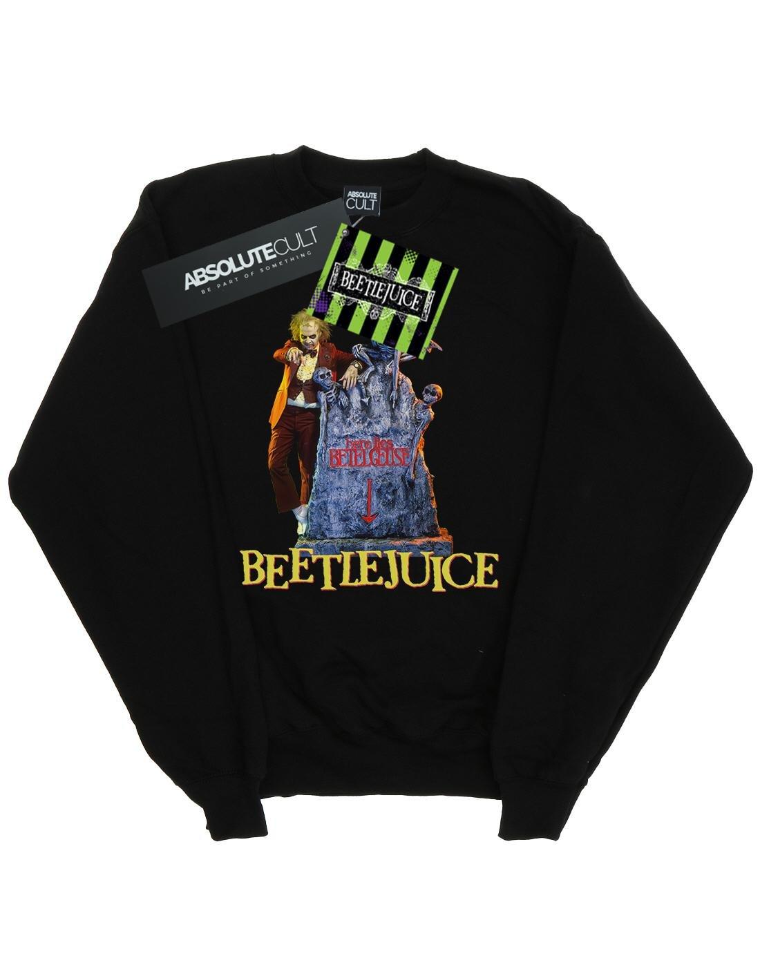 Here Lies Sweatshirt Herren Schwarz 3XL von Beetlejuice