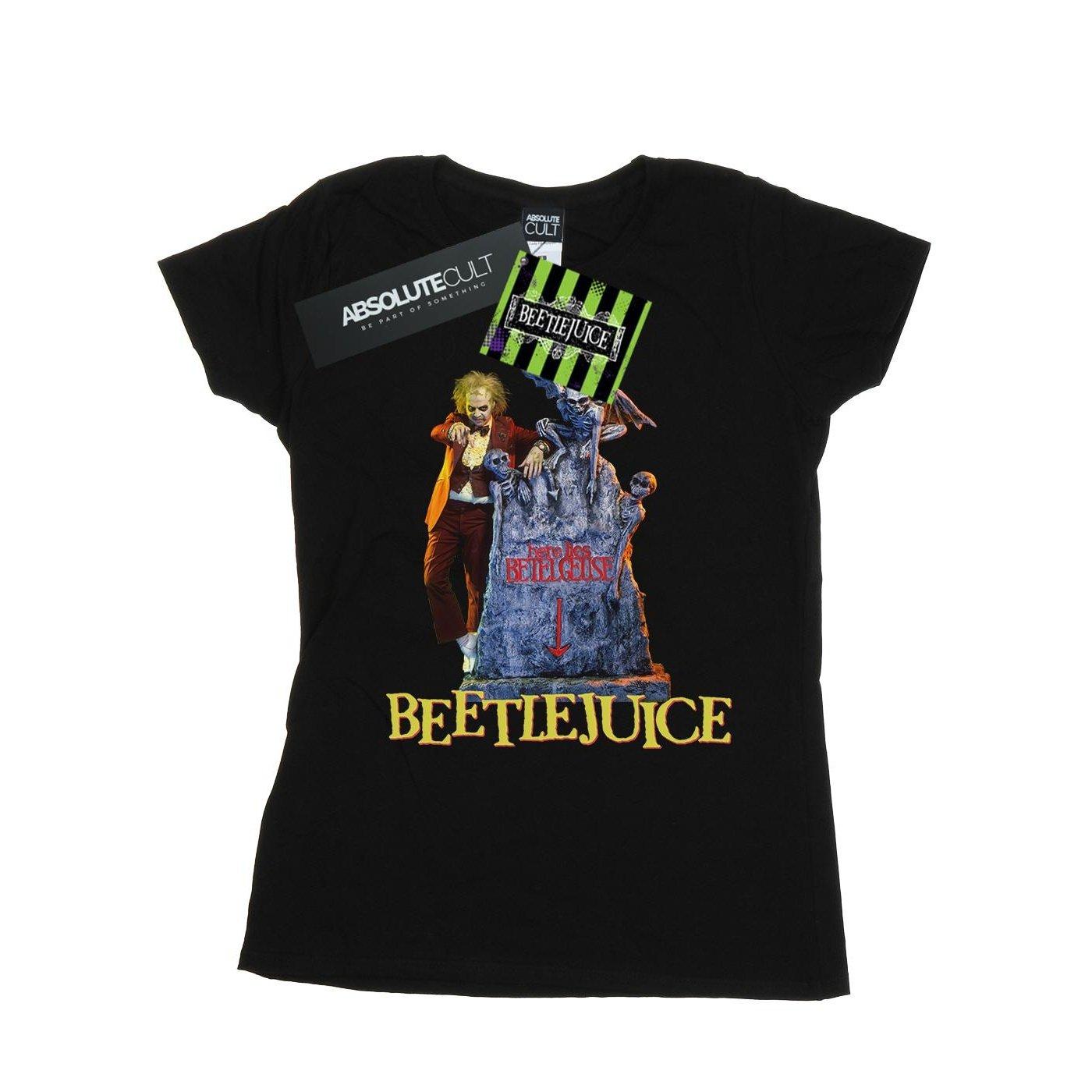 Here Lies Tshirt Damen Schwarz L von Beetlejuice