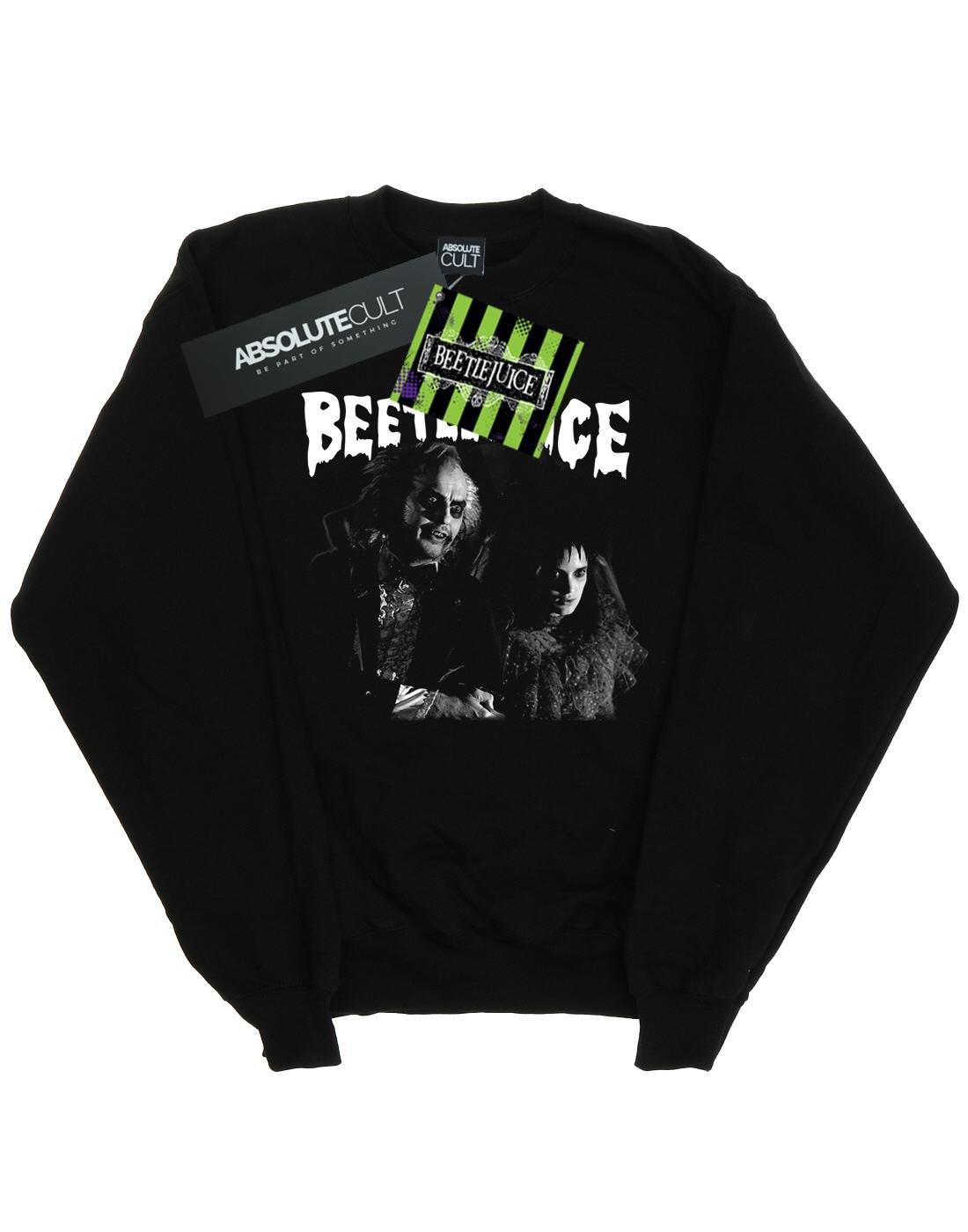 Monochrome Pair Sweatshirt Herren Schwarz 4XL von Beetlejuice