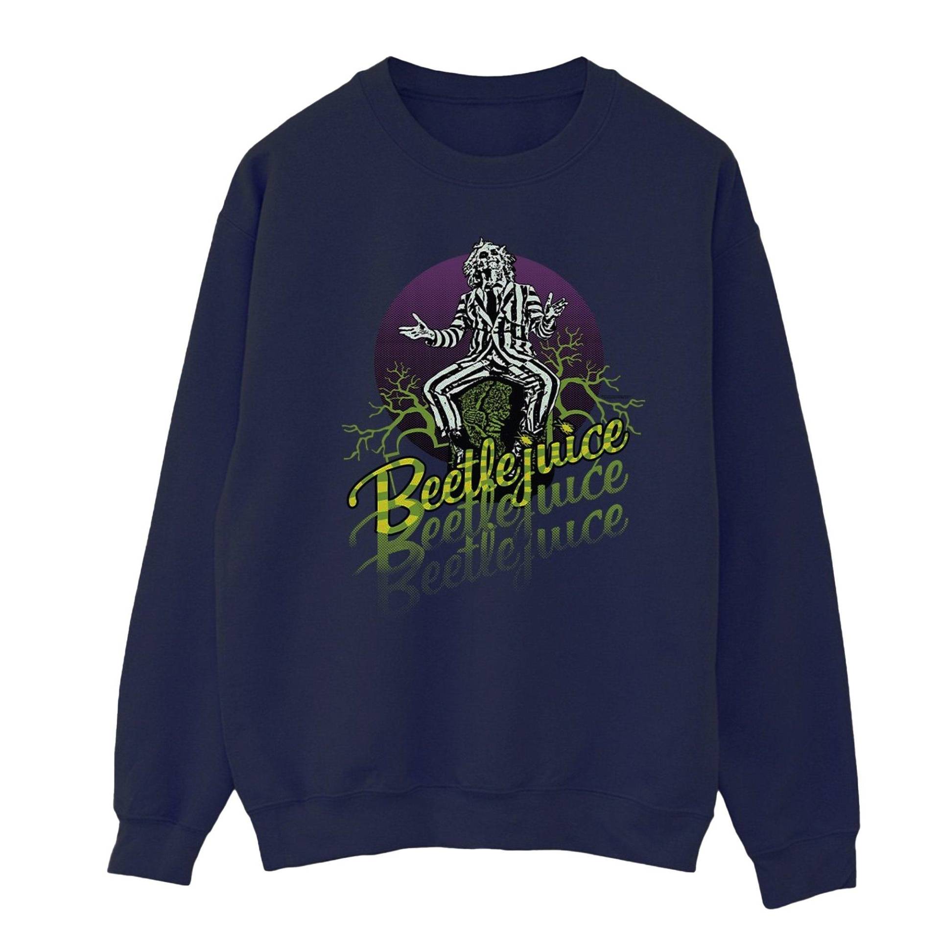 Purple Circle Sweatshirt Herren Marine L von Beetlejuice