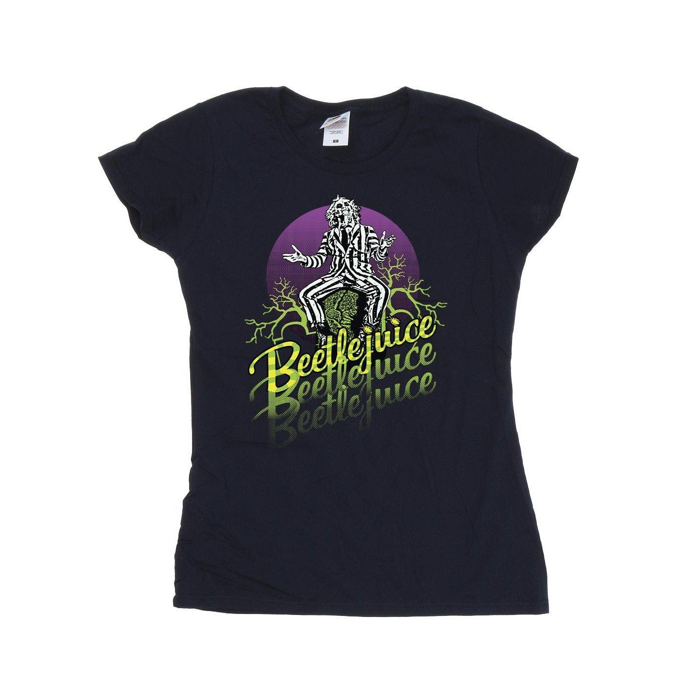 Purple Circle Tshirt Damen Marine M von Beetlejuice