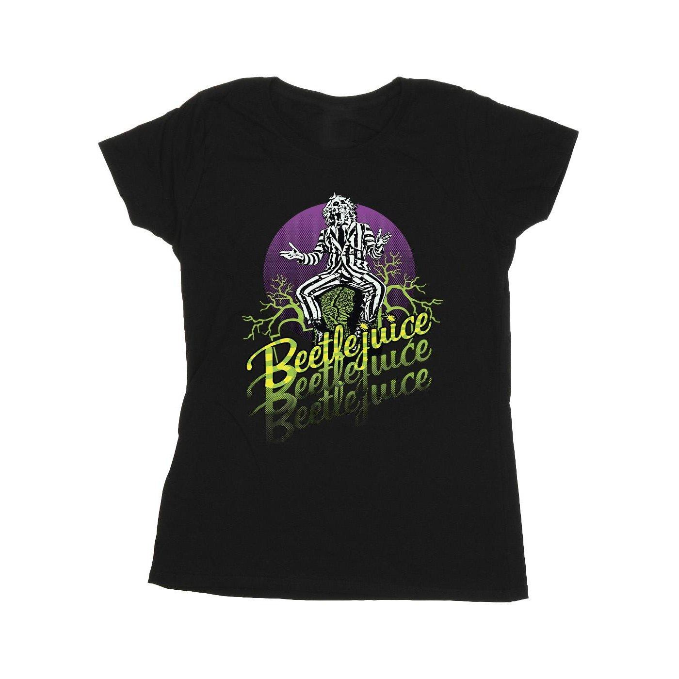 Purple Circle Tshirt Damen Schwarz M von Beetlejuice