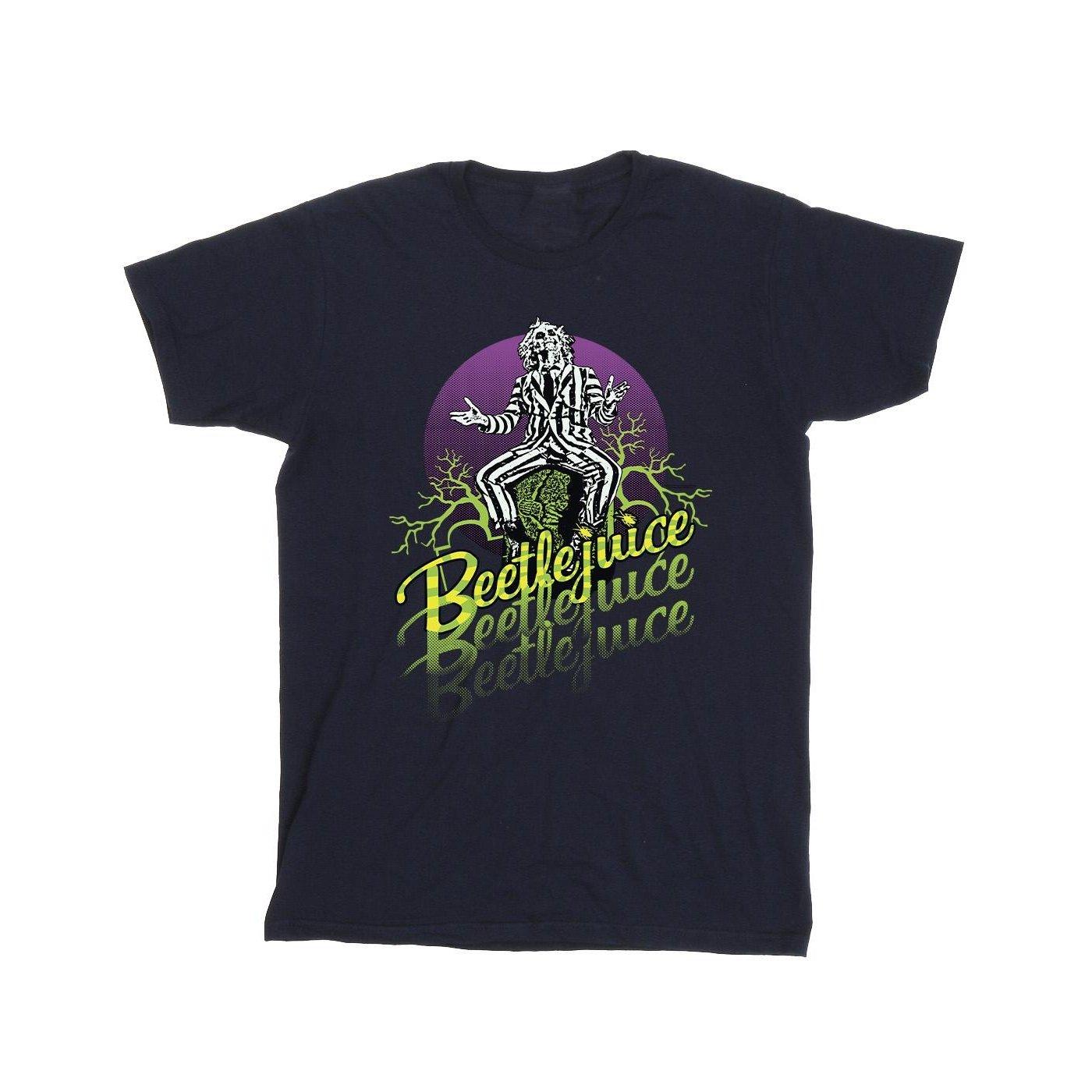 Purple Circle Tshirt Herren Marine L von Beetlejuice