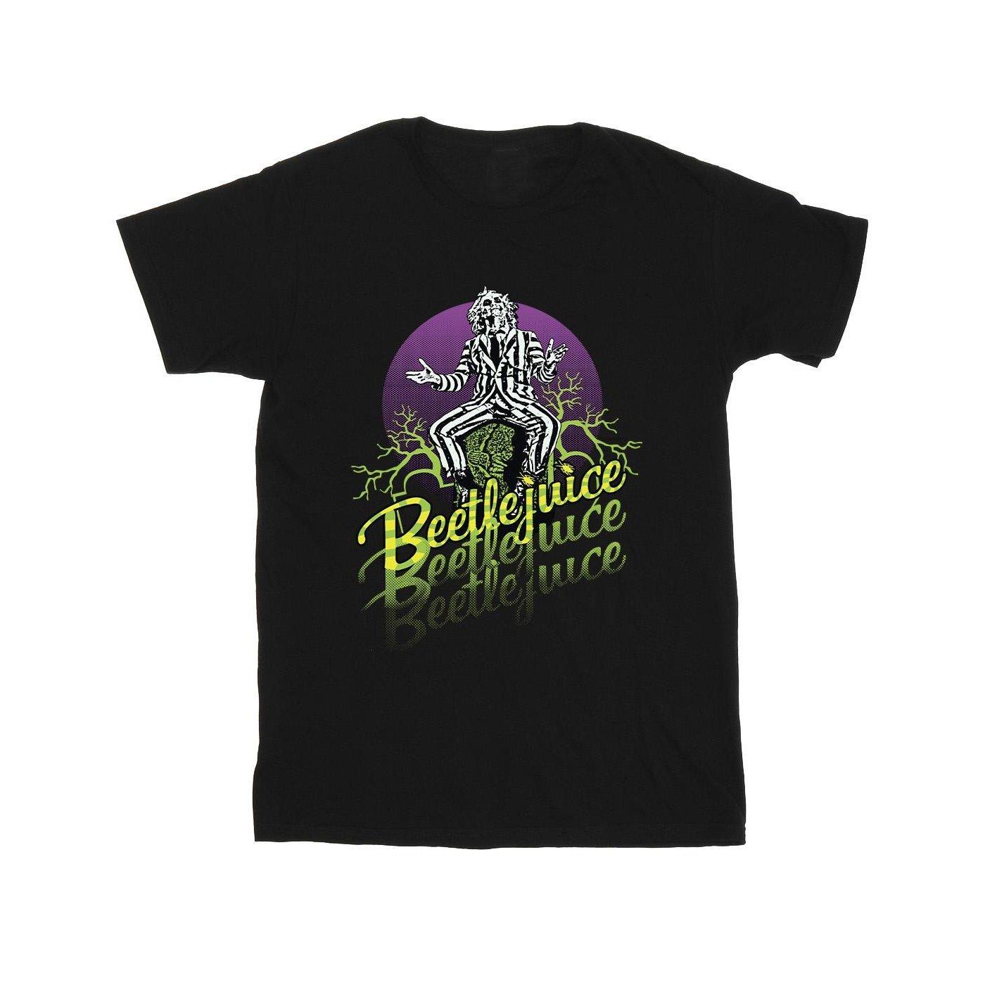 Purple Circle Tshirt Herren Schwarz L von Beetlejuice