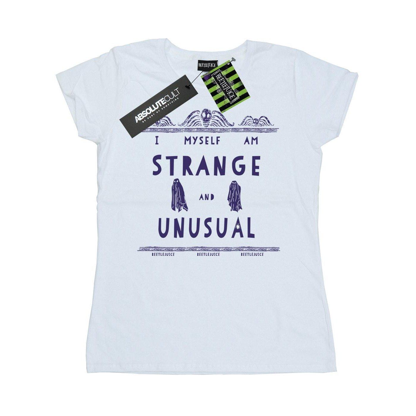 Strange And Unusual Tshirt Damen Weiss L von Beetlejuice