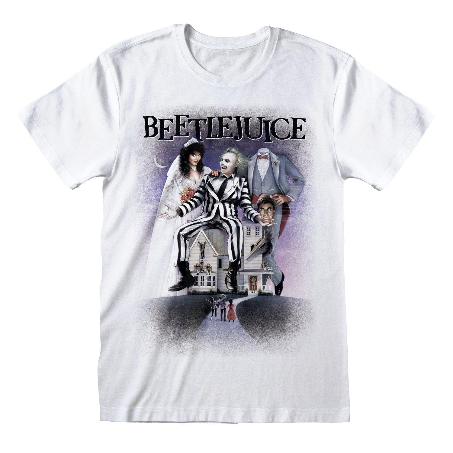 T-shirt Damen Weiss Bedruckt XL von Beetlejuice