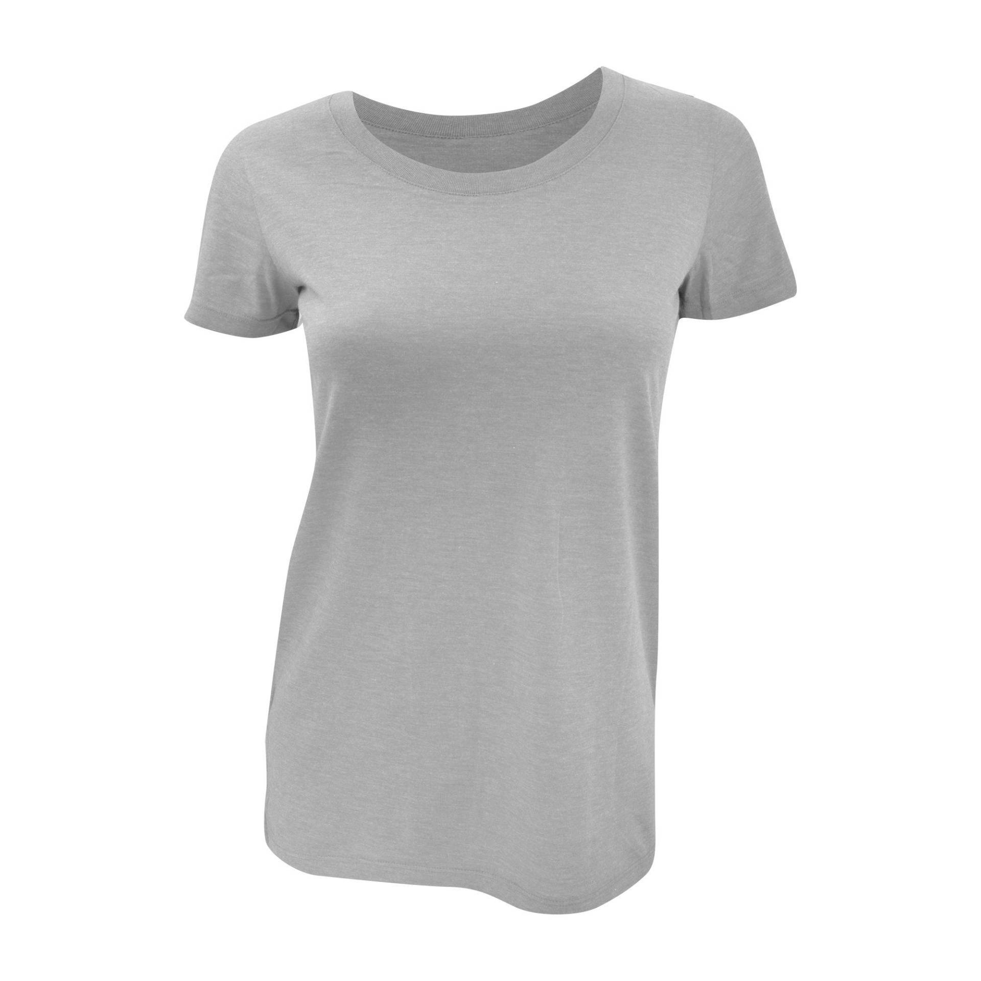 Bella Triblend Tshirt, Rundhalsausschnitt, Kurzarm Damen Platin grau XL von Bella + Canvas