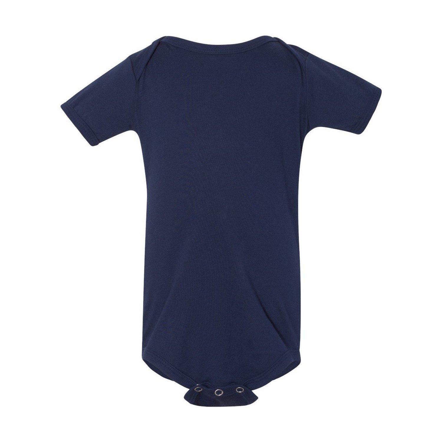 Bodysuit Kurzärmlig Mädchen Marine 86 von Bella + Canvas